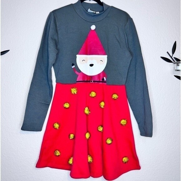 MIGHTY fine fit & flare Christmas dress Size Medium - Picture 2 of 5